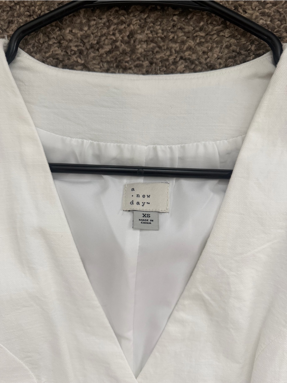 a new day White Button-Front V-Neck Mini Dress - Picture 3 of 4